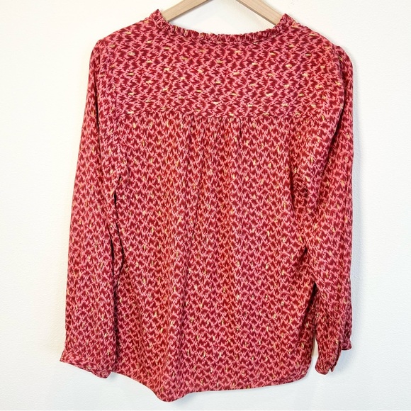 PAIGE Women's Doris Three Quarter Button Front V-Neckline in Papaya Size Small - Picture 7 of 16